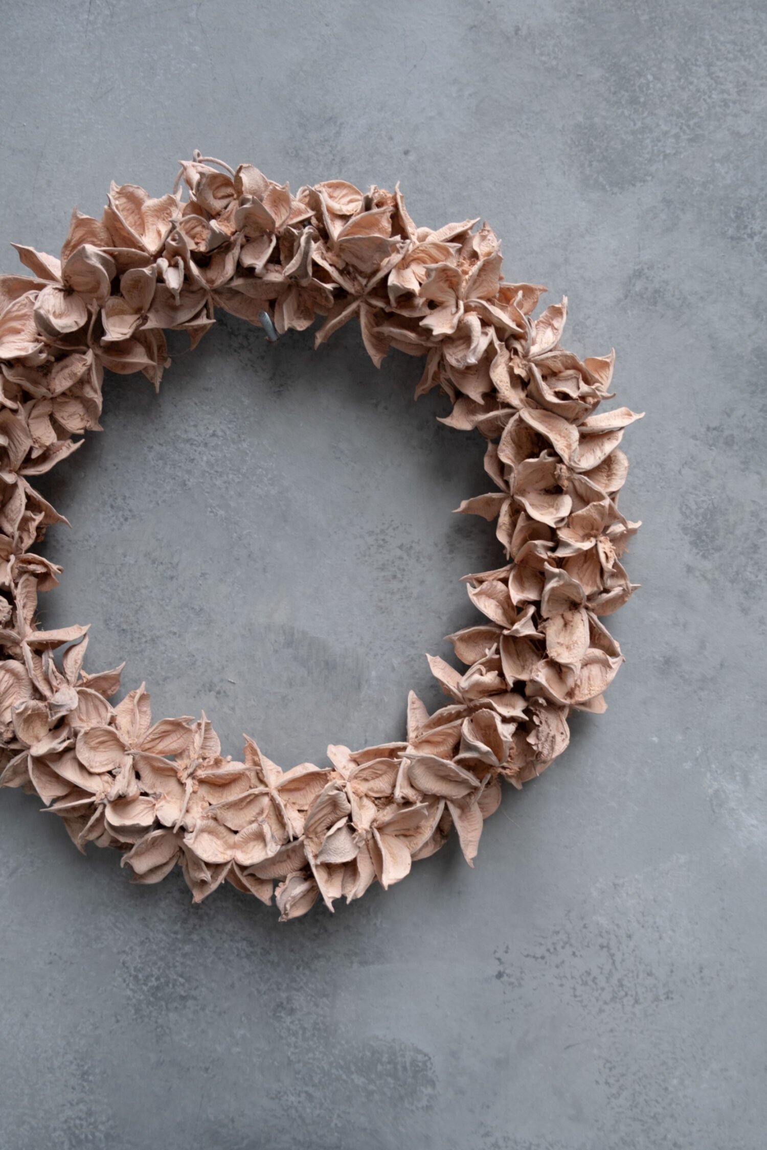 Cotton pod wreath thin