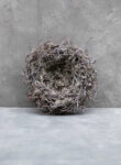 Grey moss wreath nest with bonsai