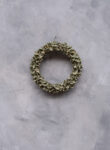 Cotton pod wreath thin