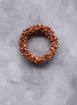 Cotton pod wreath thin