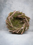 Moss wreath nest with sticks